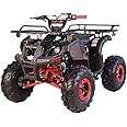 X-PRO 125cc ATV 4 Wheels Wheelers Quad 125 ATV Quads with LED Lights, Big 19"/18" Tires!(Black)