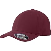 SPORT-TEK Unisex Flexfit Cool &amp; Dry Poly Block Mesh Cap | Moisture Wicking Fitted Hat for Men &amp; Women, Breathable Mesh