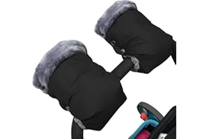1 Pair Baby Stroller Gloves,Stroller Hand Muff Warm Gloves,Extra Thick Warm Waterproof Anti-Freeze Gloves for Parents Caregiv
