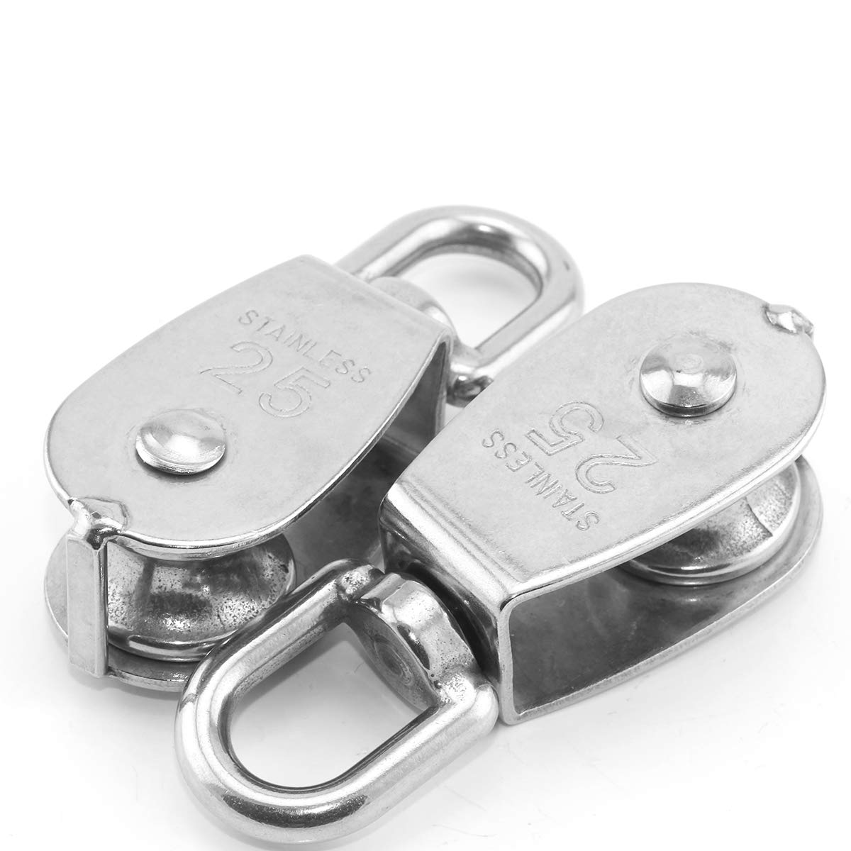 Industrial & Scientific Heyous 2pcs M20 Stainless Steel Single Pulley