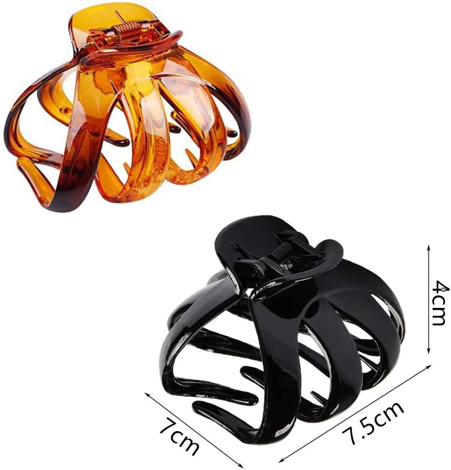 6 Pcs Large Hair Claws Clips Non-slip Octopus Hair Grip Claws Clip with Grip Barrettes Headpieces for Women Girls Thick Hair - Image 3
