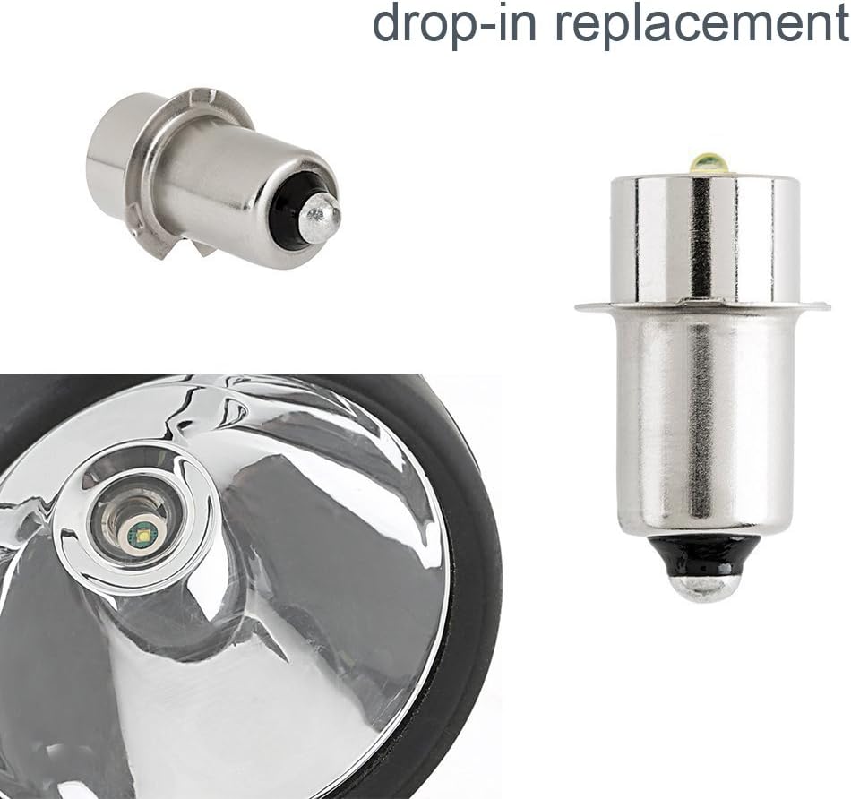 JOMITOP 18v 19.2v 6v 9v 12v 24v Volt Led Flashlight Bulb Led Upgrade