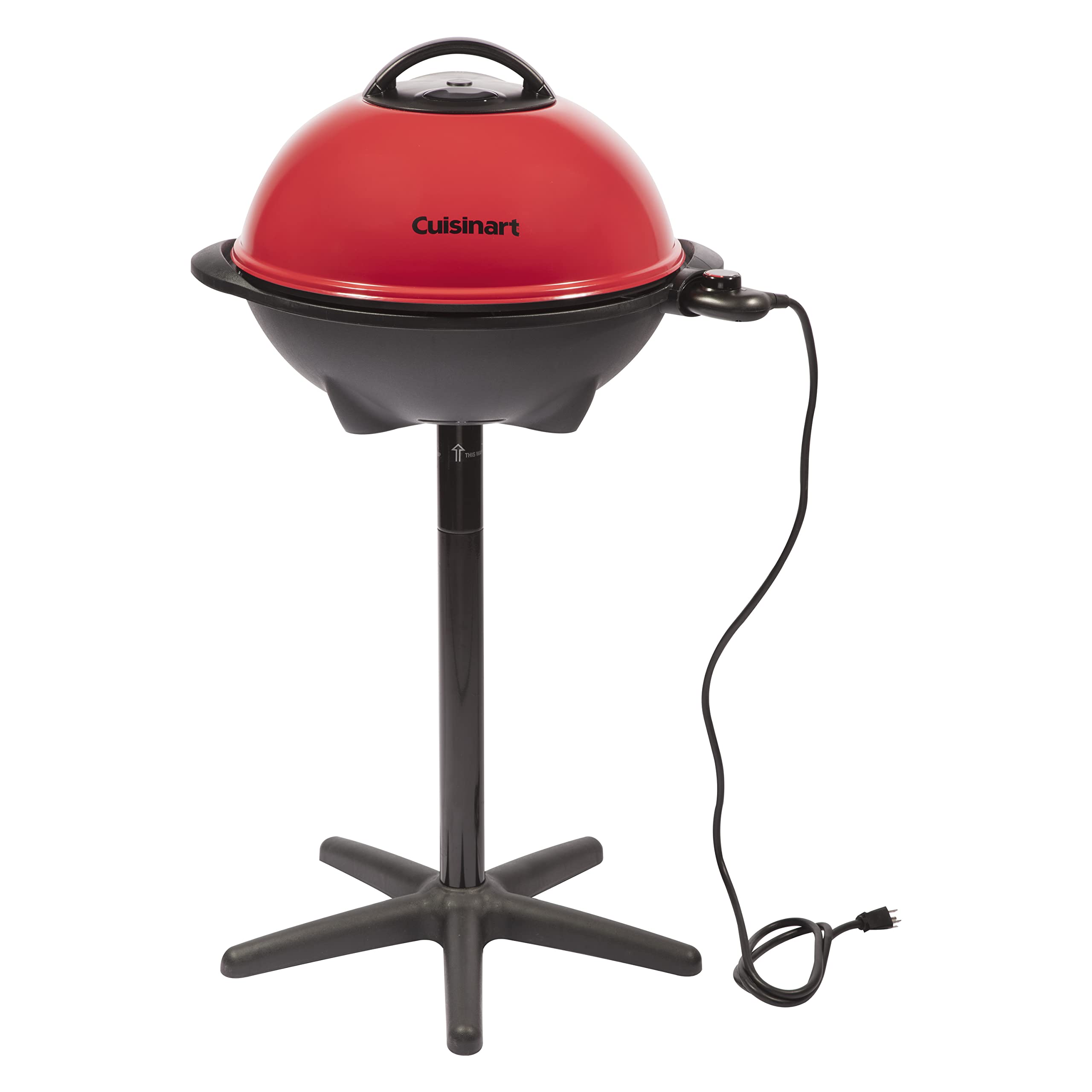 Photo 1 of **used**Cuisinart Indoor/Outdoor Electric Grill, 2-in-1 Portable BBQ with Nonstick Cooking Surface, Electric Grill Outdoor with Adjustable Heat, Stand/Tabletop Options for Cookouts, Barbecues, Small Spaces