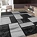 Rugshop Contemporary Modern Boxes Design Soft Indoor Area Rug, 7'10