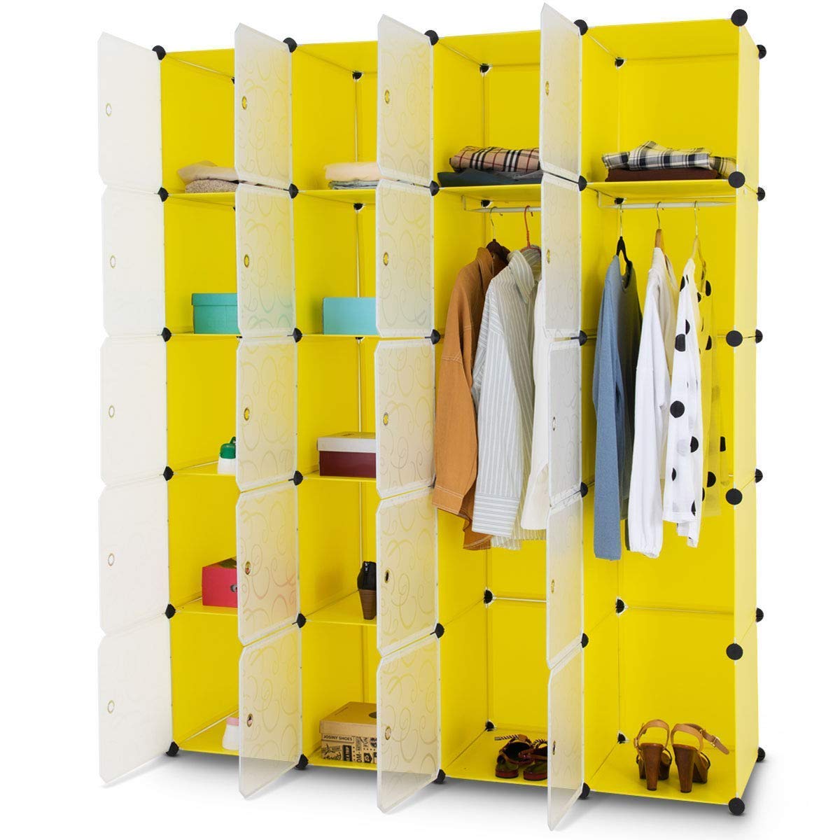 Buy Tangkula Closet Portable DIY Plastic Stackable Customizable Bedroom