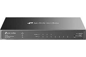 TP-Link Jetstream 8 Port Gigabit Smart Managed PoE Switch (SG2008P) - 4 PoE+ Port @62W, Omada SDN Integrated, PoE Recovery, I