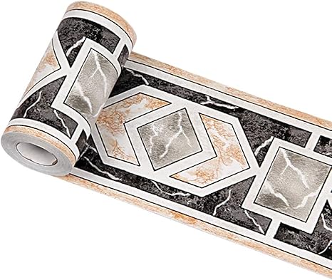 Amazon Yenhome トリムボーダー シール のり付き マスキングテープ 幅広 10cm 10m 花柄 壁紙 シール はがせる リメイクシート アクセントクロス ウォールステッカー カッティングシート トリムボーダー