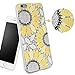 iPhone 6S Plus Case,iPhone 6 Plus Case,ikasus Ultra Thin Soft TPU Floral Sunflower Soft Silicone Rubber Bumper Case,Crystal Clear Soft Floral Silicone Case for iPhone 6S/6 Plus 5.5
