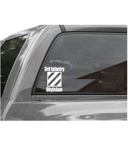 US Army 3rd Infantry Division Patch Sticker Self Adhesive Vinyl...