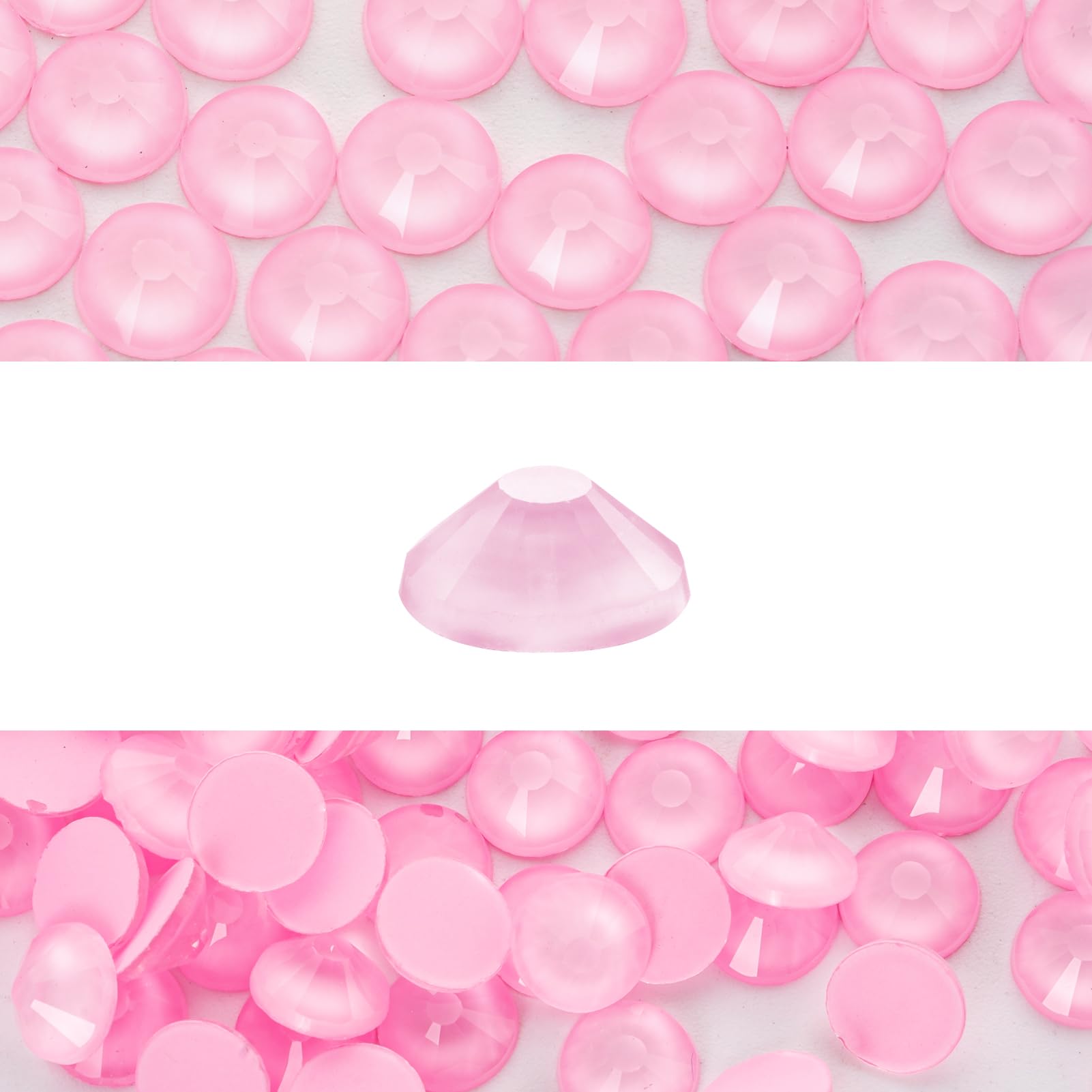 Photo 1 of Novani 3000 Pieces Flatback Rhinestones Glass Round Gems Mocha Rose Crystals for Nail Art DIY Crafts Clothes Shoes,SS6,1.9-2.0mm