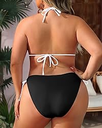 Daci Women Plus Size Triangle Bikini Sets Two Piece