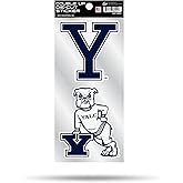 Yale Bulldogs 4" x 8” Die Cut Double Up Decals