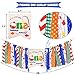 Vansolinne 3PCS Ofishally One Gone Fishing 1st Birthday Decorations for Boy - Little Fisherman Highchair Banner The Big One Hat Fish Cake Topper Bobber Baby Cake Smash Milestone Photo Booth Props