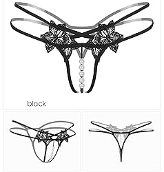AkovichFarh Women Pearl Lace Bowknot Beads Lace