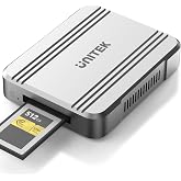 Unitek 40Gbps CFexpress 4.0 Type B Card Reader - USB4 CF Express Reader | For 4K/8K video Portable Aluminum Card Adapter,Plug and Play,Compatible with Cameras,Laptops,and Cages USB-C to C Cable