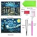 2 Pack 5D DIY Diamond Painting Full Drill Kit Starry Night 5D Full Diamond Embroidery Rhinestone Painting Kit 5D Decorating Wall Stickers, Starry Sky (50 × 40 cm) by Standie