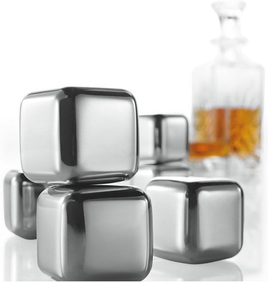 Brookstone n'ICE Cubes Stainless Steel Drink Chillers