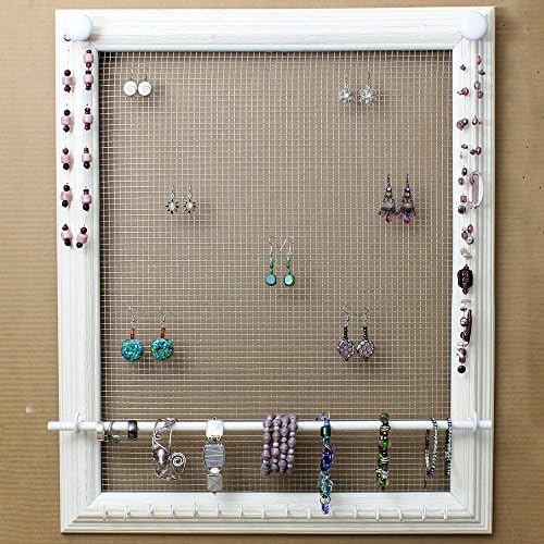 Jewelry Organizer Display Rack Holder Picture Frame- 20"x24"- XX Large Wall Mounted Jewelry