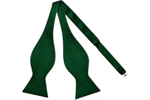 Alizeal Mens Solid Self Bow Tie Jacquard Woven Bowtie for Men Tuxedo