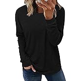 Angerella Women's Casual Loose Fit Pocket Shirts Printed Tops