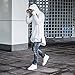 OLRIK Mens Hipster Hip Hop ELong Pullover Hoodie Shirts White M