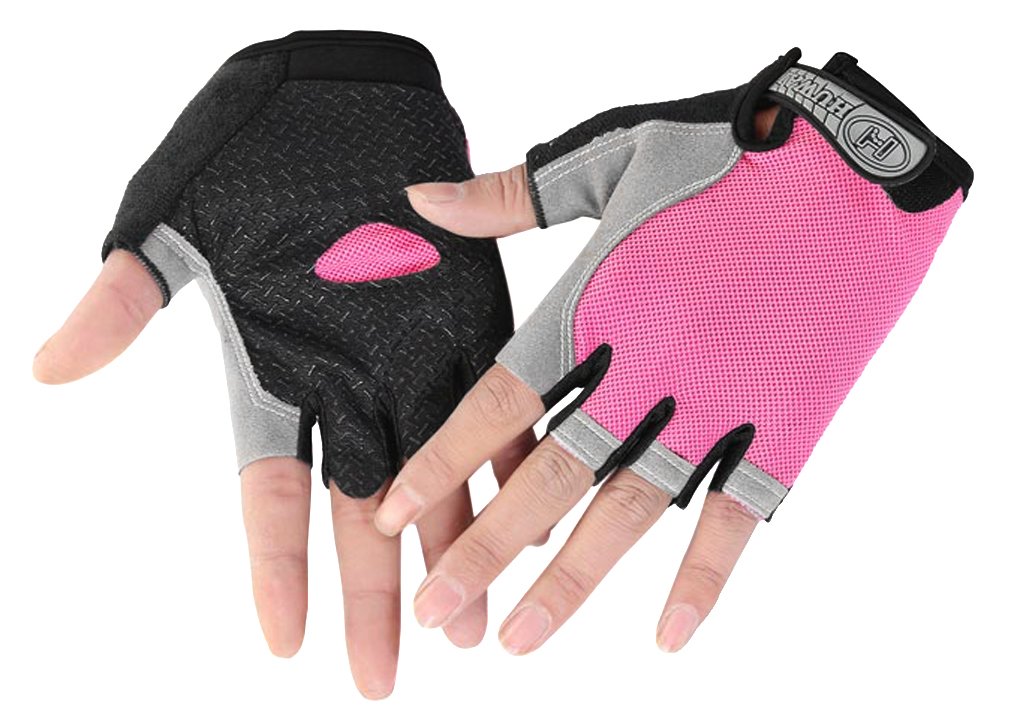 YJZQ Men Women Sports Half Finger Gloves Mittens Breathable & Non-slip Cycling Gloves Shockproof Fingerless Gloves for for Riding Motorcycle Bike Camping Hiking Climbing Fitness UV protection Gloves