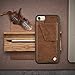 ZVEdeng Wallet Case Compatible with iPhone SE2/8/7 4.7INCH, Rotational Wallet Phone Case with Credit Card Holder Slot Leather Shockproof Case Protective Cover Magnetic Flip Case Handbag Purse-Brown
