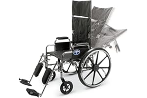 Medline Excel Reclining Wheelchairs, 20-Inch