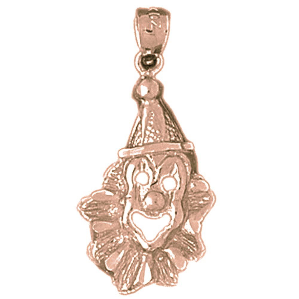 14K Rose Gold-plated 925 Silver Clown 
