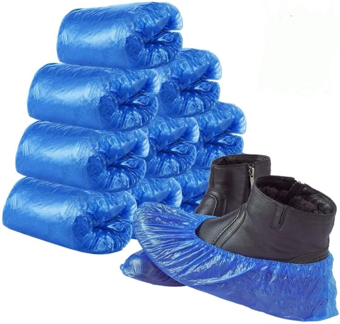 200 Pairs PE Shoe Covers Disposable Disposable Shoe & Boot Covers for Home Indoor and Outdoor Protect Your Home Floors and Shoes (Color : 200 Pairs)