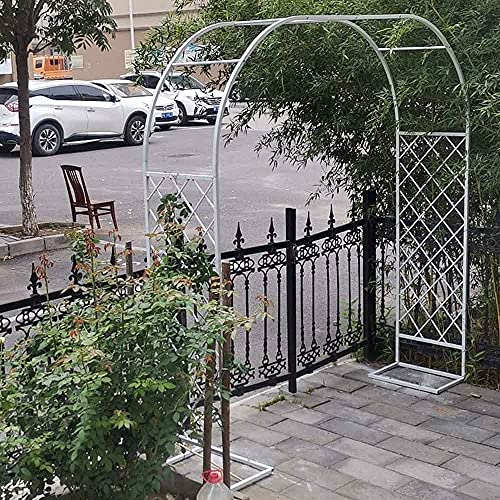 LYBC Rosenbogen Torbogen Rankhilfe Pergola Spalier,Schwarz,Weiß,für Kletterpflanzen,Rosen,Garten,Pergola,Wetterfest… – Bild 4