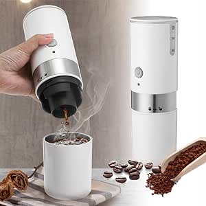Amazon.com: Máquina eléctrica portátil para cafetera, máquina automática de  espresso máquina USB pequeña máquina de café de viaje con filtro  incorporado Americano Latte Maker Machine para viajes de coche Camping Home  (blanco) :