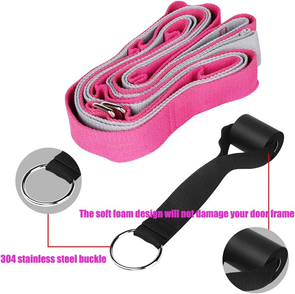 Leg Stretcher Set, Flexibility Door Trainer Stretching Strap and Resistance Bands Set Gymnastics Equipment for Home Pilates Ballet Dance Fitness Equipment, Workout Bands for Women Legs and Butt : Sports & Outdoors