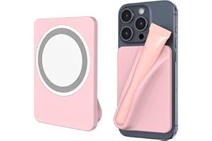 DOB SECHS Silicone Lip Holder for Cell Phone Lipstick Lip Compatible with Magsafe Glaze Phone Case Back Stick On Holder for iPhone and Android Phones, Pink
