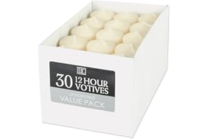 Darice 1199-73 Unscented Votive Candles, Ivory, 1.5 x 1.5, 30ct