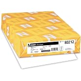 Wausau Exact Vellum Bristol Cardstock, 250 Sheets, White, 94 Brightness, 67 lb, 8.5 x 14 Inches