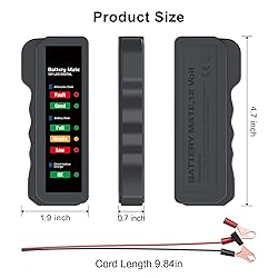 12V Car Battery Tester and Alternator