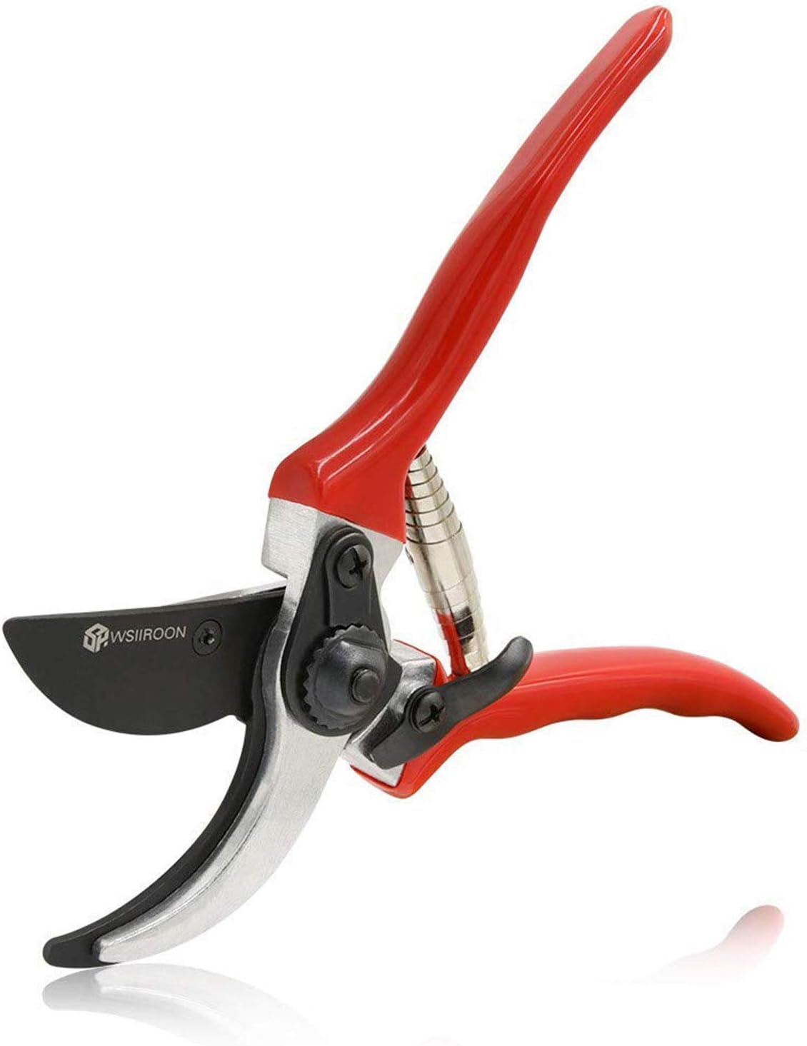 Pruning Shears - Wsiiron Sharp Bypass Garden Pruning Tools, High Carbon Steel Blade, Ergonomic Angled Design, Durable, Comfortable, Best Hand Pruner for The Garden