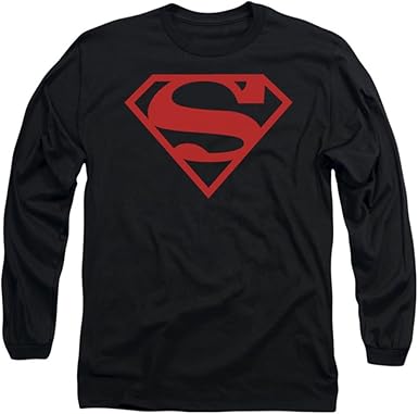 superman t shirt black and red