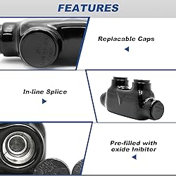 Black Insulated in-Line Splice Alumiconn Connector
