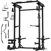 MAJOR FITNESS Drone3 Power Rack, 2500lbs Multi-Function Home Gym Squat Rack with Dual Pulley System, Pull-Up Bar &amp; J-Hooks, Heavy-Duty Steel Frame for Maximum Stability &amp; Strength Training