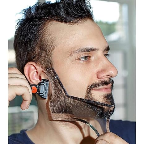 Buy Beard Shaper Template Shaping Tool Transparent Styling Comb