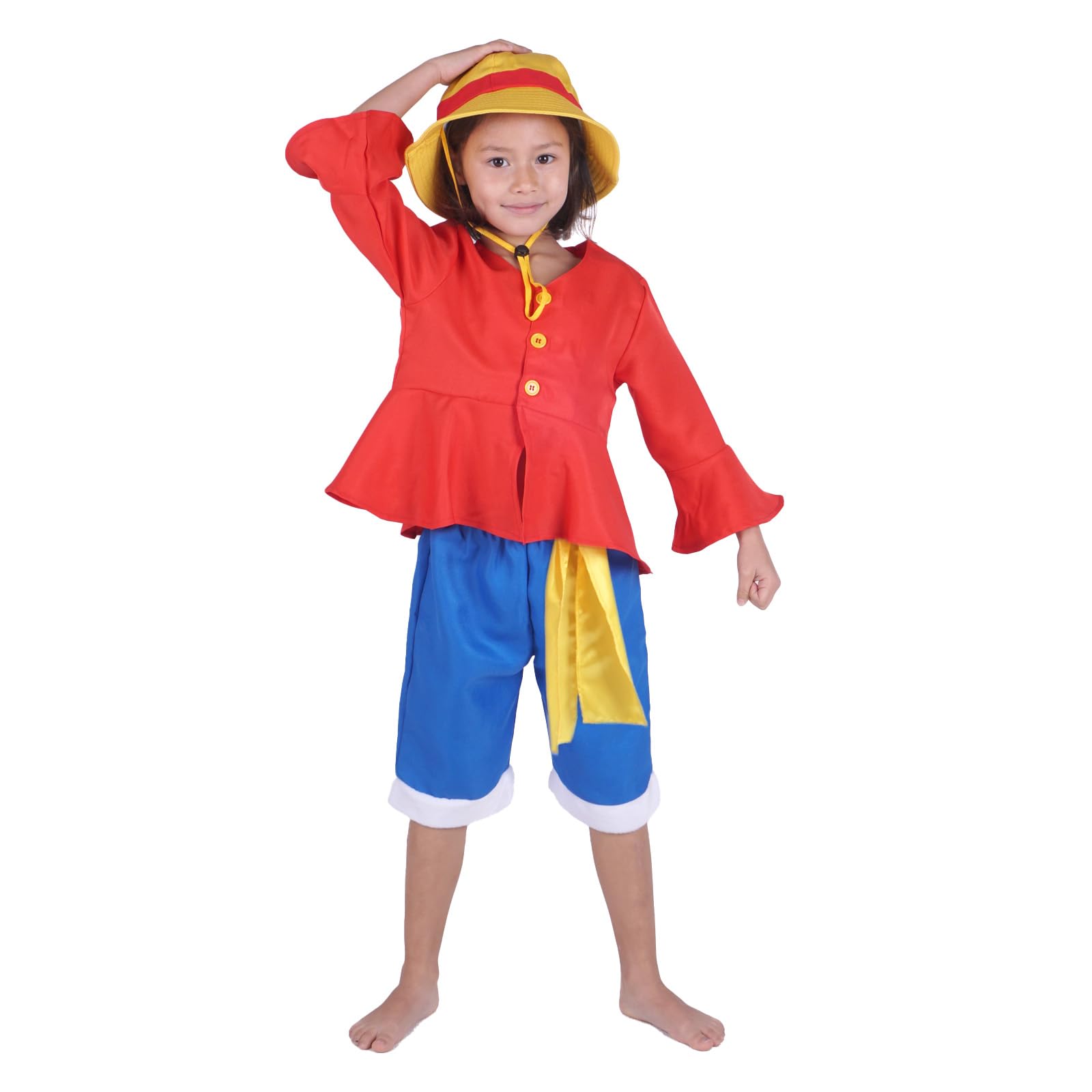 CoolChange Children's Costume by Monkey D. Luffy by Time Leap | Jacket and Trousers | Size: 150
