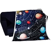 Solar System Plush Throws - Soft Cozy Fleece Throw Blankets for Couch, Bed, TV - Reversible, Comfort Caring Gifts (color1, 50"x60")