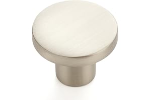 Ravinte Decor 30 Pack Cabinet Knobs Dresser Knobs - 1.18 Inch Drawer Knobs Silver Kitchen Cabinet Knobs for Cabinets and Drawers Closet Door Knobs Brushed Nickel Drawer Pulls and Knobs