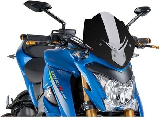 Amazon Com 16 17 Suzuki Gsx S1000 Puig Naked Generation Sport Windscreen Black Automotive