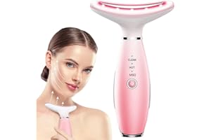 TLINNA Face Massager -7 Color Red-Light-Therapy for Face and Neck for Wrinkles, Double Chin, Vibrating Facial Massager with Thermals