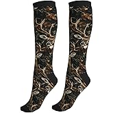 aipoase Compression Socks Knee High Circulation Support Socks For Women Men Athletic Running Hiking Cycling