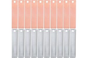 SHINEOFI Zinc Copper Electrode Strips, 10 Sets Fruit Battery Power Generation Experimental Materials for Electrode Strips DIY