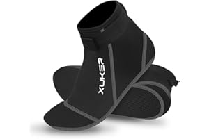 XUKER Neoprene Socks, 3mm Beach Volleyball Sand Soccer Water Wetsuit Socks for Diving Snorkeling Kayaking Paddling